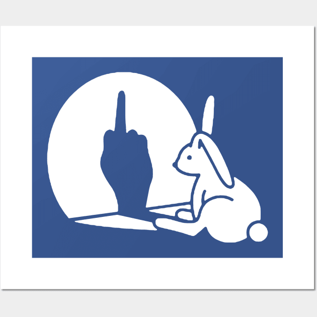 Rabbit Hand Shadow Classic 3 Wall Art by menle